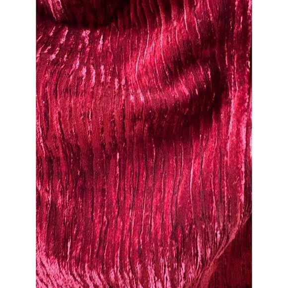 Naked wardrobe plush velvet boned crop top wine size extra large - Picture 7 of 7